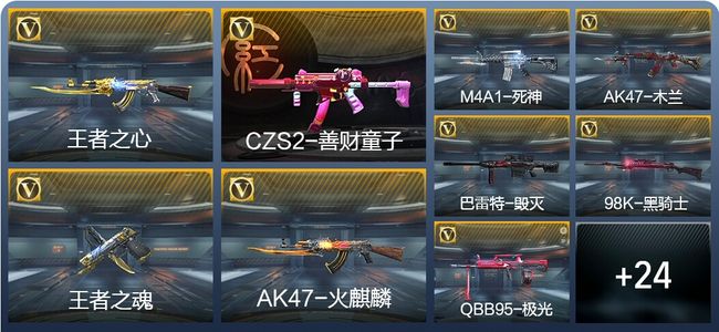 穿越火线：枪战王者2王者武器 37英雄武器 8万化 大师