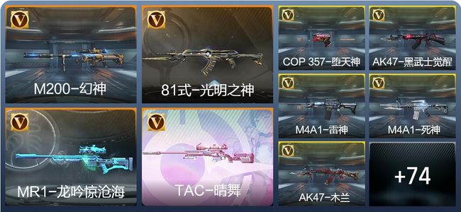 穿越火线：枪战王者V5 7王者 84英雄武器 3英雄角色 132万化 枪王SS