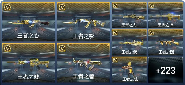 穿越火线：枪战王者V9 24王者武器 251英雄武器 11英雄角色 492万化 大师S