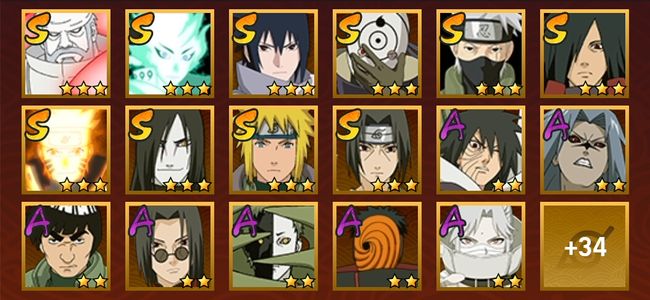 火影忍者V13 12S忍 39A忍 161忍 1626S碎片 16通灵 600W战力 上忍