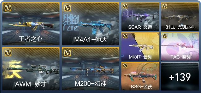 穿越火线：枪战王者V3 6王者武器 148英雄武器 6英雄角色 296万化 专家