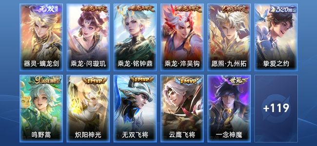 王者荣耀V7 15传说 31史诗 131皮肤 112英雄 至尊星耀I