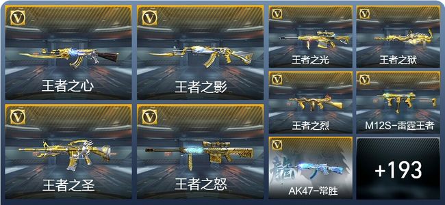 穿越火线：枪战王者V8 18王者武器 220英雄武器 4英雄角色 407万化 枪王SS