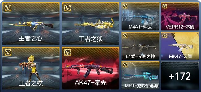 穿越火线：枪战王者11王者武器 181英雄武器 5英雄角色 282万化 枪王S