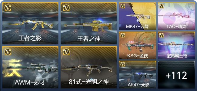 穿越火线：枪战王者3王者武器 121英雄武器 3英雄角色 272万化 枪王SSS