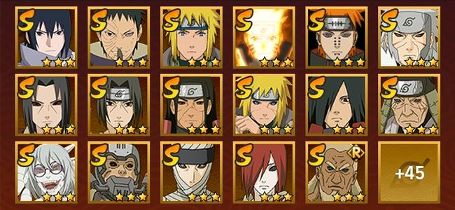 火影忍者V12 21S忍 41A忍 229忍 2885S碎片 19通灵 900W战力 前1000名 上忍