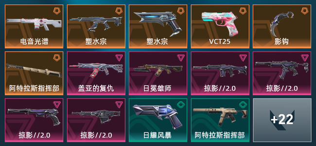 无畏契约6橙皮 6紫皮 36皮肤 17780皮肤总价值 455已用源晶 青铜