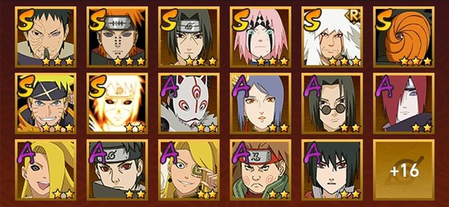 火影忍者V10 8S忍 25A忍 109忍 1009S碎片 14通灵 400W战力 前1000名 上忍