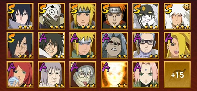 火影忍者V8 8S忍 24A忍 102忍 951S碎片 13通灵 300W战力 中忍