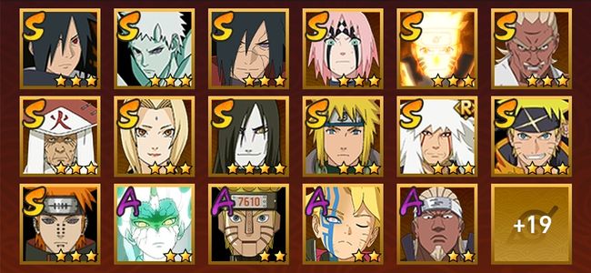 火影忍者V7 13S忍 23A忍 138忍 1682S碎片 16通灵 800W战力 前1000名 上忍