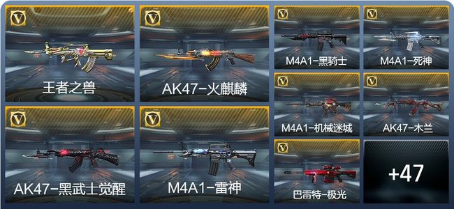 穿越火线：枪战王者V1 1王者武器 57英雄武器 1英雄角色 79万化 精英