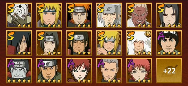 火影忍者V5 11S忍 28A忍 166忍 1504S碎片 15通灵 800W战力 前1000名 上忍