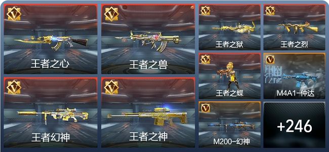 穿越火线：枪战王者V7 25王者 297英雄武器 6英雄角色 448万化 枪圣SSS