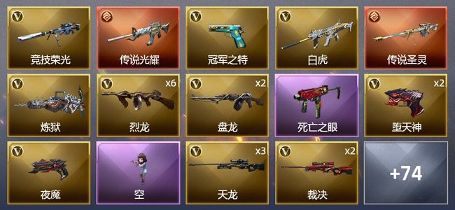 穿越火线（CF）2传说武器 9王者武器 5炫金武器 111V武器 5V角色 27皮肤 可排位 宗师