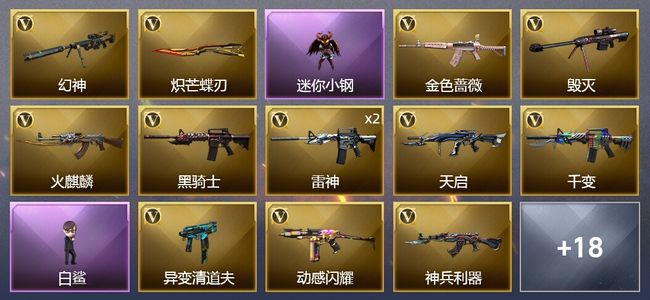 穿越火线（CF）28V武器 1V角色 8皮肤 可排位