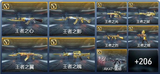 穿越火线：枪战王者V8 11王者武器 245英雄武器 5英雄角色 390万化 传奇