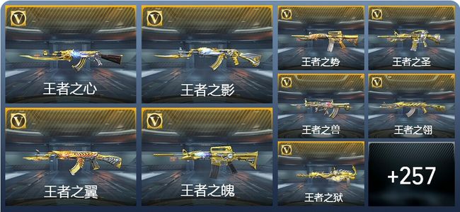 穿越火线：枪战王者V8 27王者武器 266英雄武器 10英雄角色 465万化 枪圣