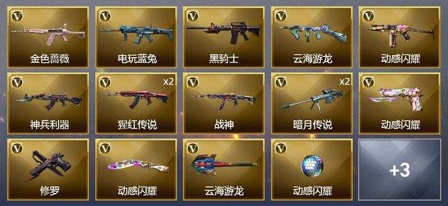 穿越火线（CF）17V武器 5皮肤 可排位 枪王