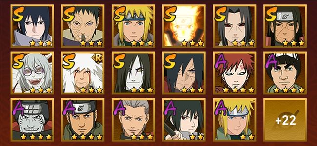 火影忍者V10 10S忍 29A忍 152忍 1435S碎片 17通灵 500W战力 中忍