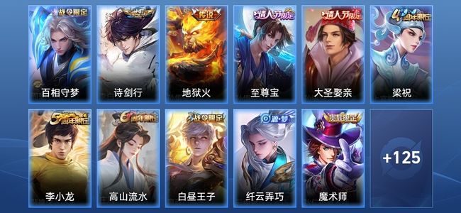 王者荣耀V6 2传说 24史诗 136皮肤 至尊星耀IV