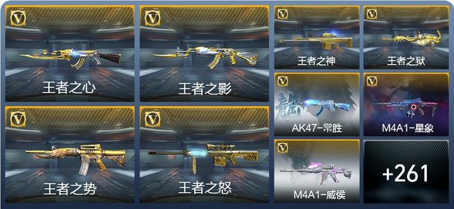 穿越火线：枪战王者23王者武器 270英雄武器 11英雄角色 525万化 枪王S