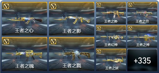 穿越火线：枪战王者51王者武器 344英雄武器 16英雄角色 438万化 枪皇SSS