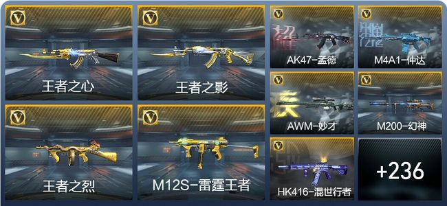 穿越火线：枪战王者9王者武器 245英雄武器 10英雄角色 483万化 枪王S