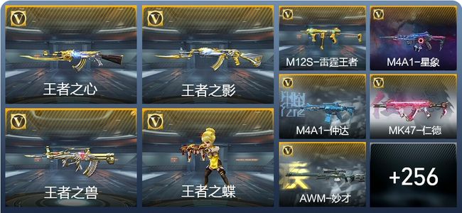 穿越火线：枪战王者V7 14王者武器 290英雄武器 8英雄角色 594万化 枪圣SSS