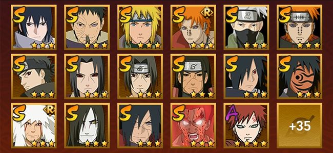 火影忍者V10 20S忍 32A忍 185忍 2598S碎片 17通灵 600W战力 前1000名 暗部