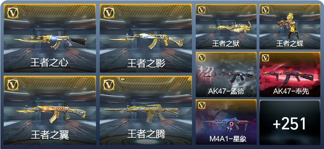 穿越火线：枪战王者V8 27王者武器 282英雄武器 7英雄角色 539万化 枪神