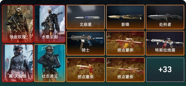 三角洲行动总资产188M 7干员外观 3传说近战 38传说枪械 三角洲巅峰