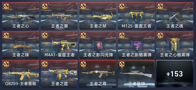 穿越火线：枪战王者1炫闪 19王者 161英雄武器 6英雄角色 194万化 枪圣SSS