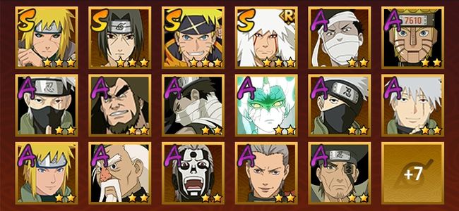 火影忍者V7 4S忍 20A忍 83忍 692S碎片 14通灵 400W战力 前1000名 见习