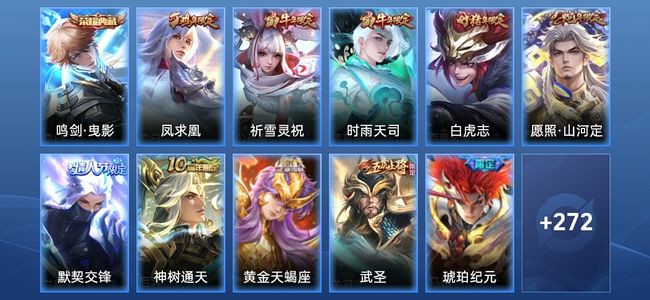 王者荣耀V8 1典藏 23传说 78史诗 283皮肤 绝世王者