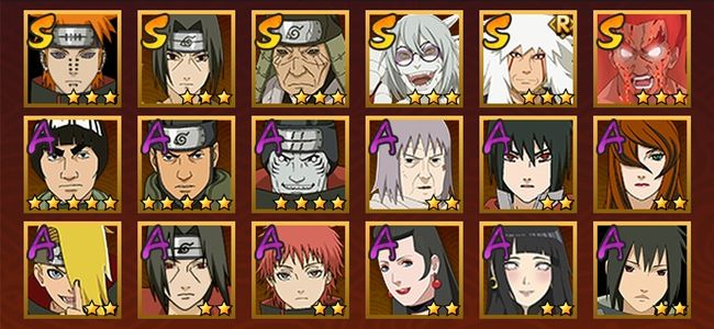 火影忍者V3 6S忍 12A忍 84忍 819S碎片 15通灵 500W战力 前1000名 中忍