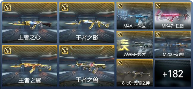 穿越火线：枪战王者V7 20王者武器 208英雄武器 传奇