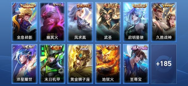 王者荣耀【苹果版】1典藏 1星传说 8传说 49史诗 195皮肤 永恒钻石V