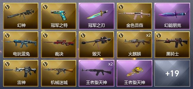 穿越火线（CF）5王者武器 24V武器 21皮肤 可排位 枪王