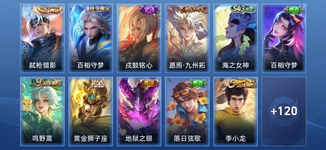 王者荣耀V2 1典藏 4传说 31史诗 132皮肤 至尊星耀IV