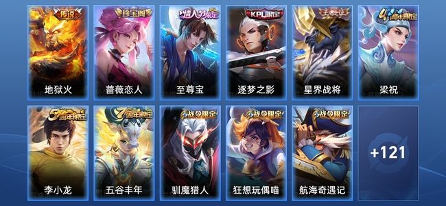 王者荣耀1传说 18史诗 132皮肤 永恒钻石I