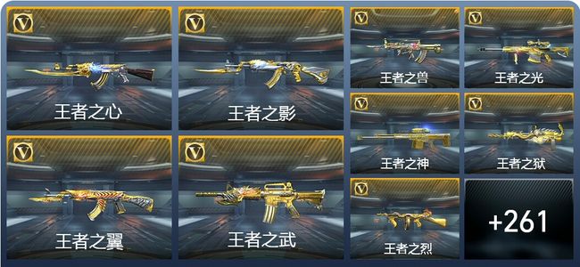 穿越火线：枪战王者V8 23王者武器 289英雄武器 1英雄角色 565万化 枪圣