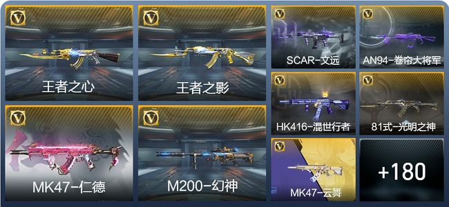 穿越火线：枪战王者V6 11王者武器 227英雄武器 8英雄角色 430万化 传奇