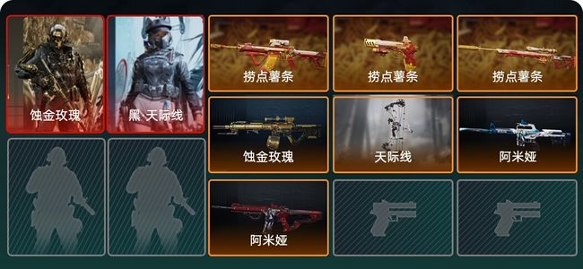 三角洲行动总资产6M 2干员外观 10传说枪械 钻石