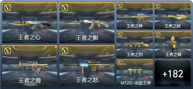 穿越火线：枪战王者V9 7王者武器 383英雄武器 新锐