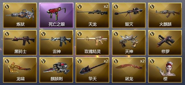 穿越火线（CF）16V武器 1V角色 3皮肤 可排位 新锐