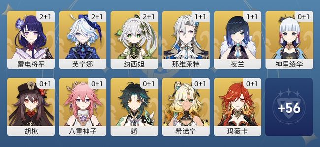原神58黄 41角色黄 17武器黄 24五星角色 17五星武器 女主 60级