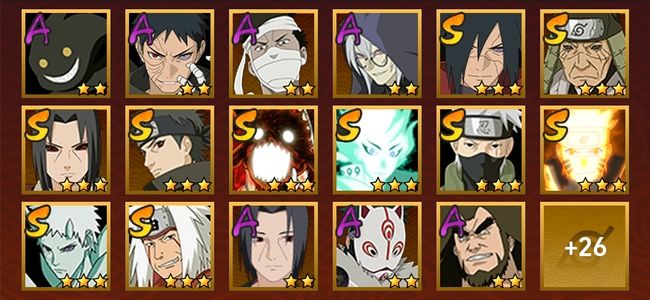 火影忍者V10 15S忍 28A忍 142忍 1809S碎片 15通灵 500W战力 上忍