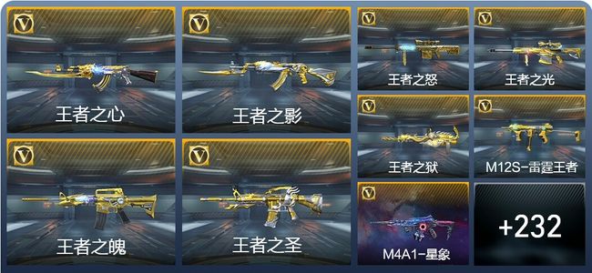 穿越火线：枪战王者23王者武器 242英雄武器 11英雄角色 508万化 枪王SSS