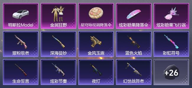 和平精英【苹果版】1载具 1粉装 1尾迹 22枪皮 20套装 9361热力 星钻