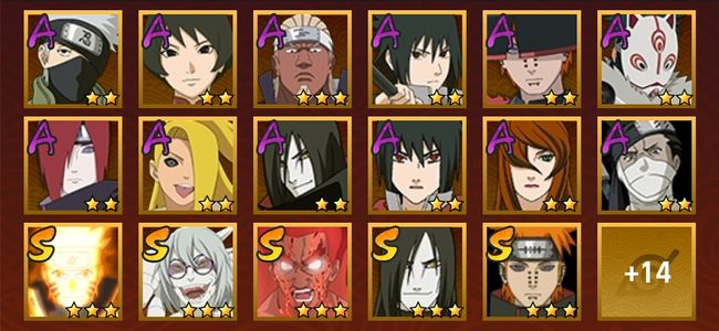 火影忍者V8 8S忍 23A忍 122忍 1194S碎片 14通灵 400W战力 前1000名 暗部